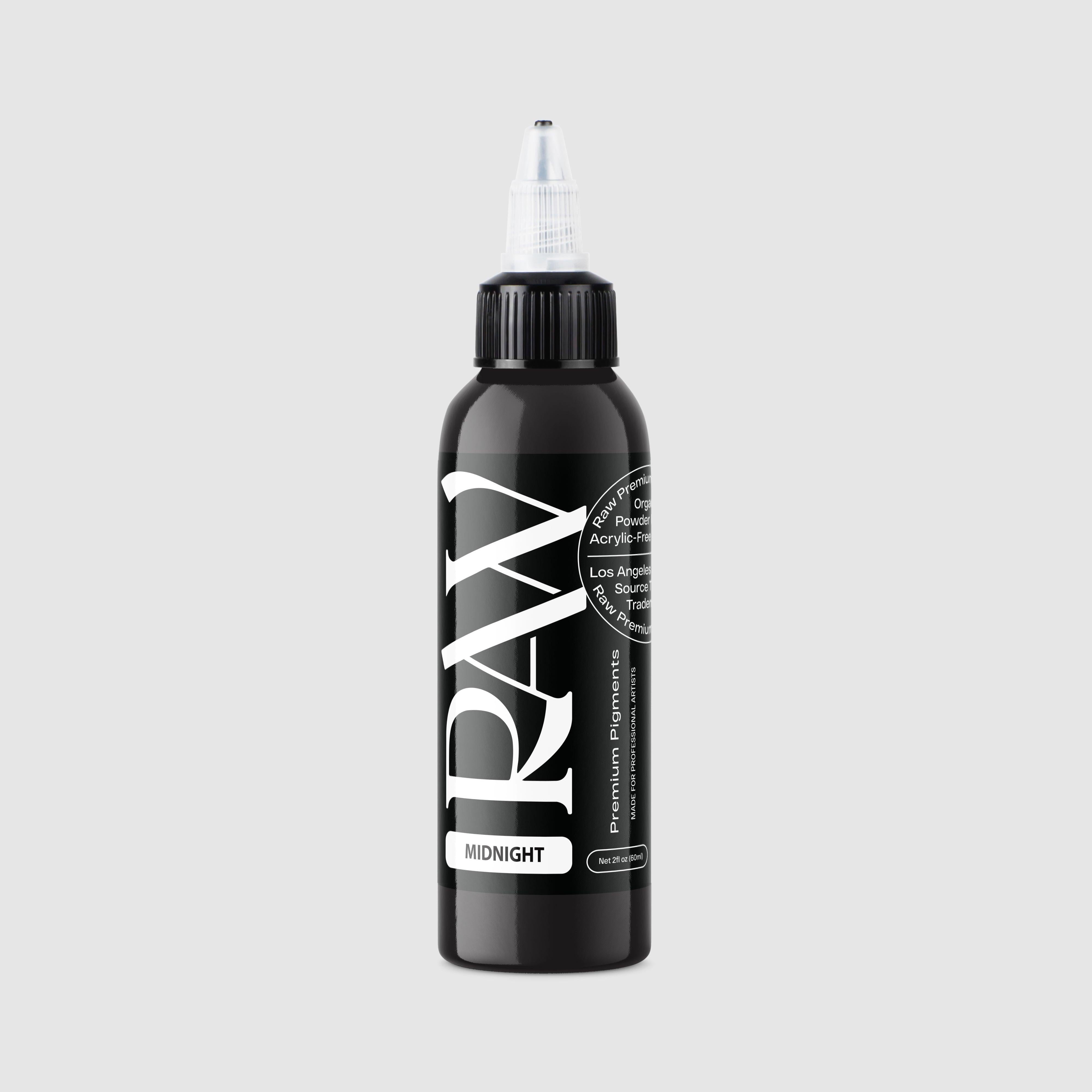 Midnight Ink Color MIDNIGHT BLACK TATTOO INKS & PIGMENTS – Raw Pigments