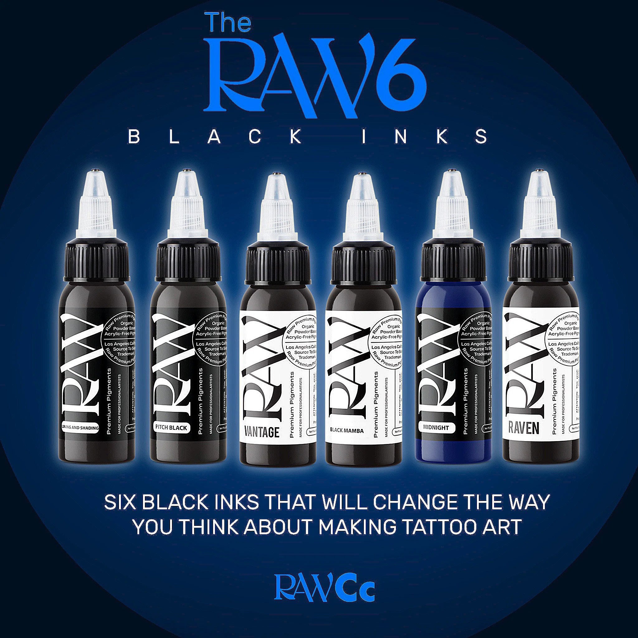 THE RAW 6 (Black Ink) Set